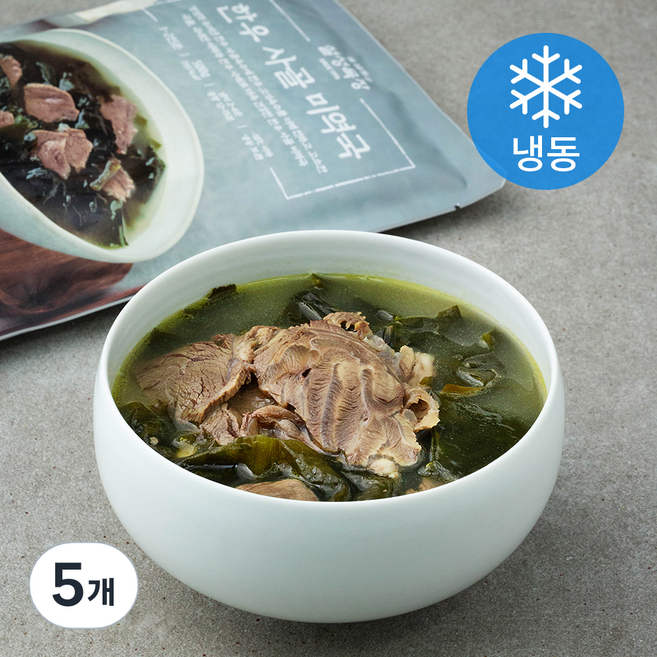 설성목장 한우 사골 미역국 (냉동), 500g, 5개