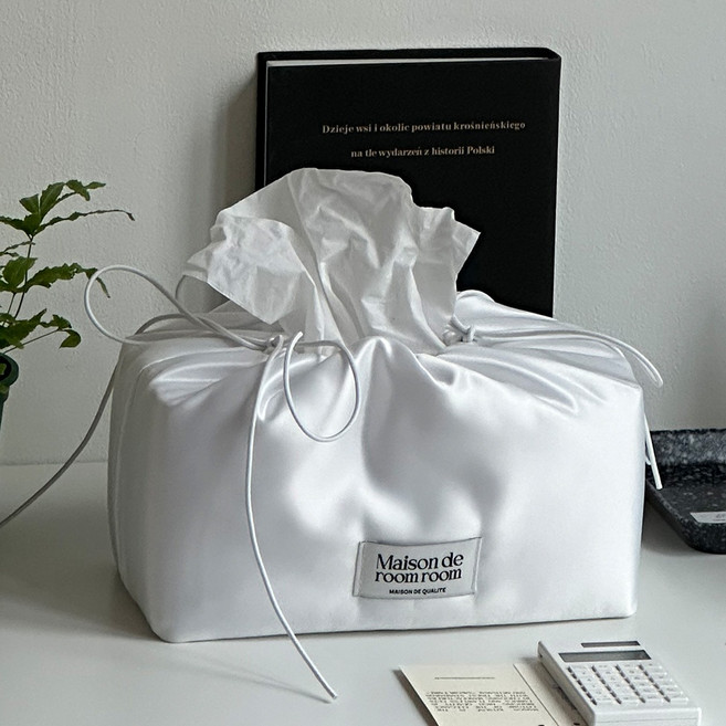 메종드룸룸 링링 각티슈 케이스, 화이트