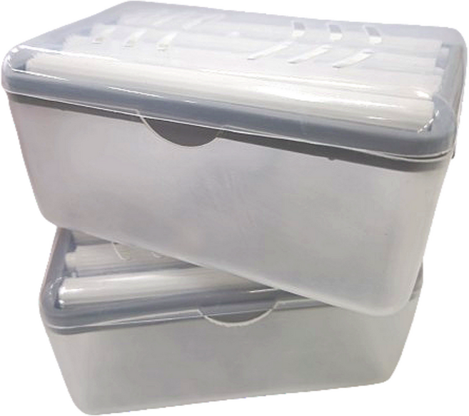 데일리픽 빨래 비누 거품롤러 세탁 케이스, 그레이, 2개