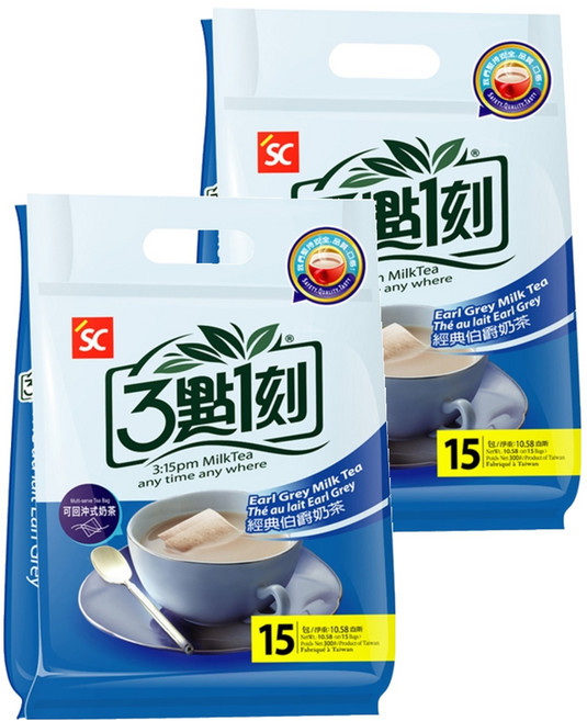 3點1刻 經典伯爵奶茶, 20g, 15包, 2袋