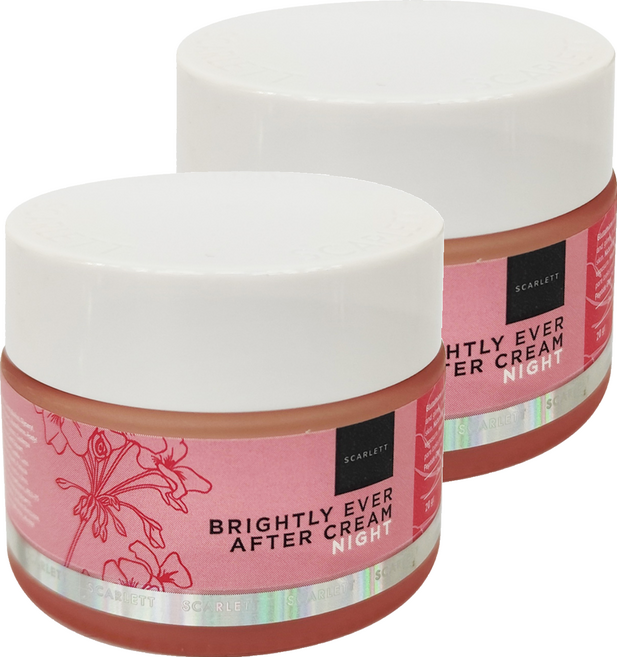 SCARLETT Whitening 亮白潤澤晚霜, 20g, 2罐