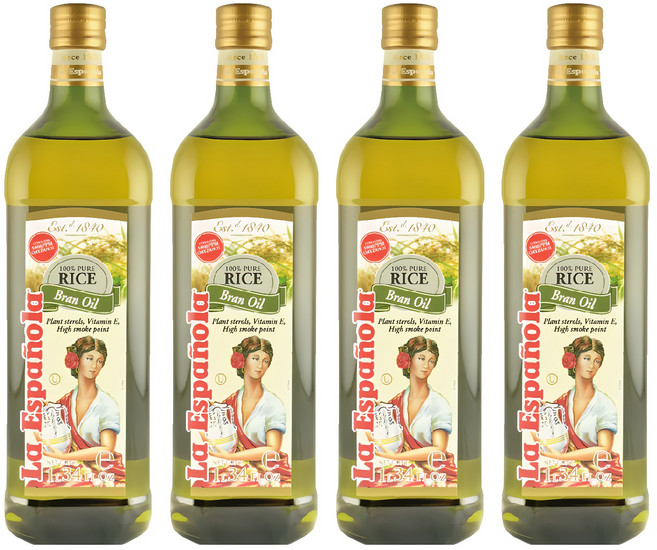 La Espanola 萊瑞 原裝進口100%純玄米油, 1L, 4瓶