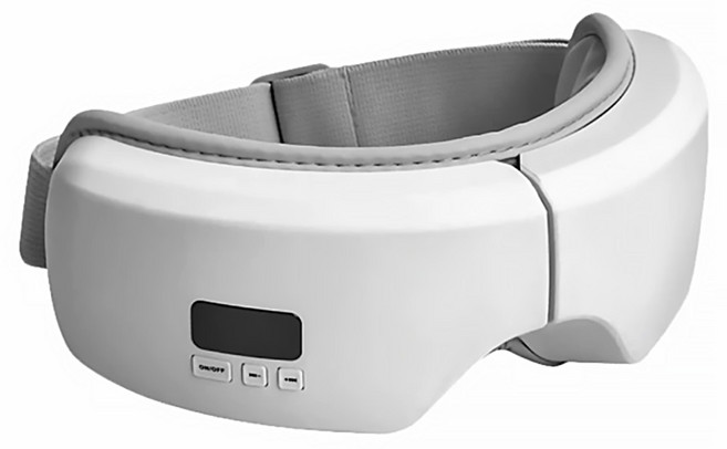 UTA智能眼部按摩儀 氣壓熱敷 5種護眼模式 180度折疊易收納, KM-3, White