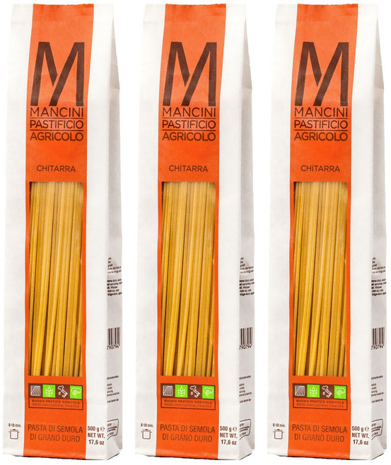 만치니 키타라 파스타 C2, 3개, 500g