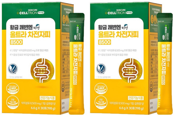 이너랩 황금 쾌변엔 비건 울트라 차전자피 8500, 198g, 2개