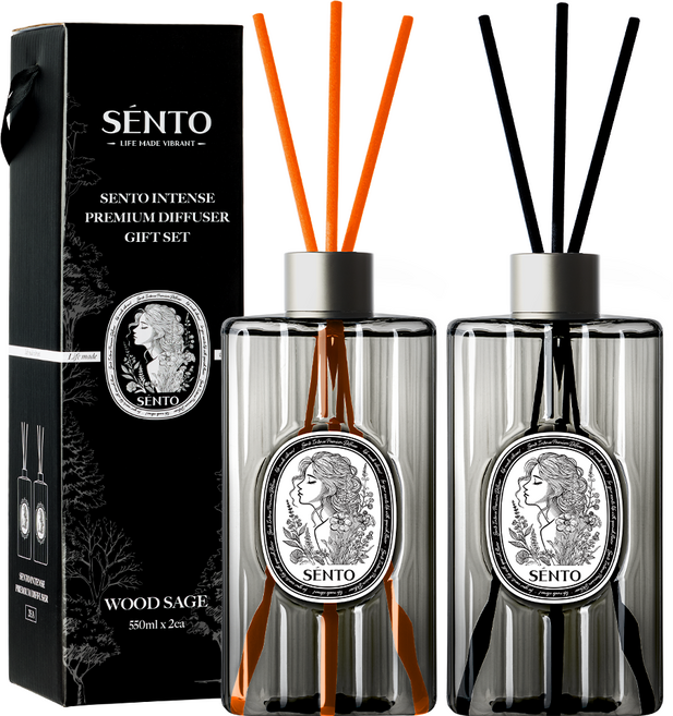 센토 인텐스 프리미엄 대용량 디퓨저 550ml, 우드세이지, 2개