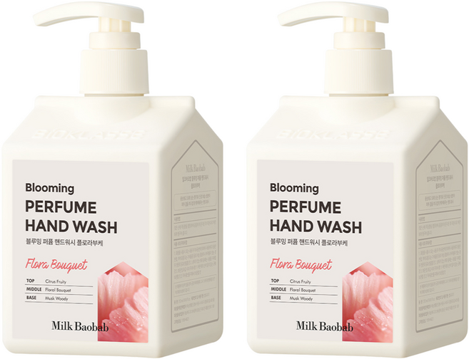 밀크바오밥 블루밍 퍼퓸 핸드워시 플로라부케, 250ml, 2개