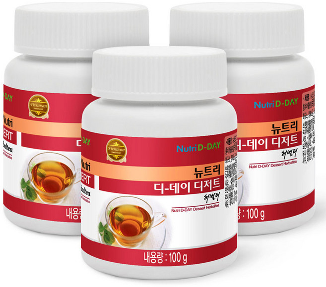 뉴트리디데이 디저트 허벌티, 100g, 1개입, 3개