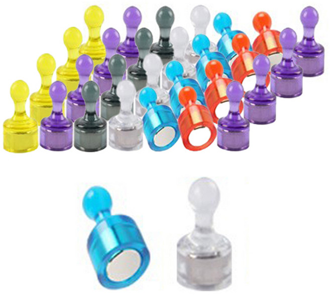 i-MATE 彩色圖釘磁鐵, 多色, 30個