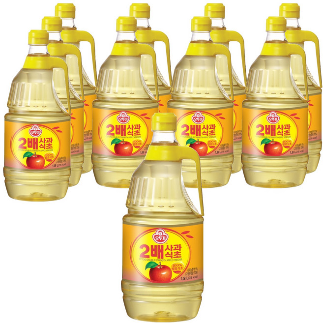 오뚜기 2배 사과식초, 1.8L, 10개