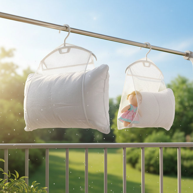 소요샵 다용도 걸이형 건조망 2p, 아이보리