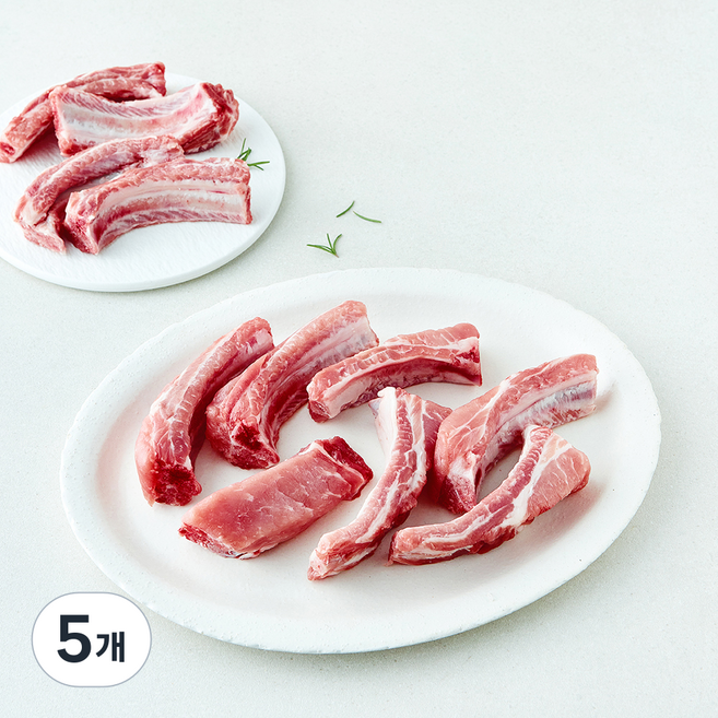 무항생제 인증 한돈 등갈비 (냉장), 5개, 1kg