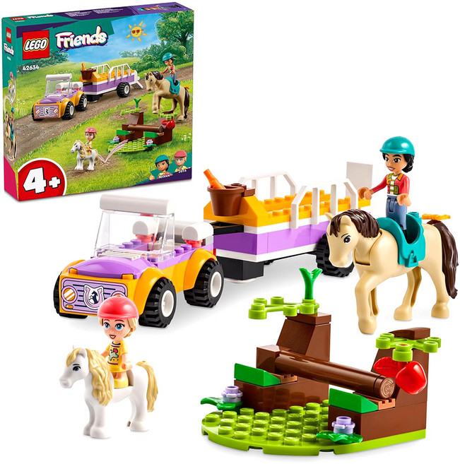 LEGO 42634 馬兒和小馬拖車 Horse and Pony Trailer, 1盒