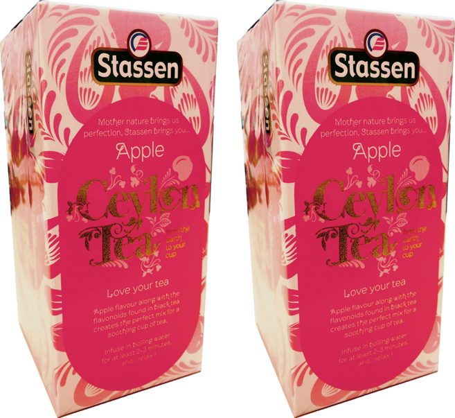Stassen 司迪生 蘋果茶, 2g, 25包, 2盒