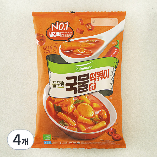 풀무원 국물떡볶이, 423.5g, 4개
