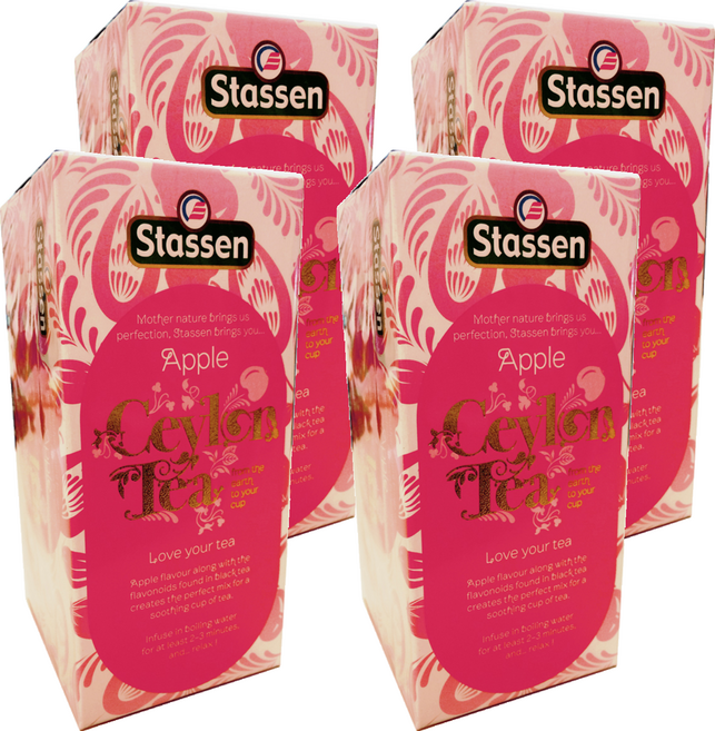 Stassen 司迪生 蘋果茶, 2g, 25包, 4盒