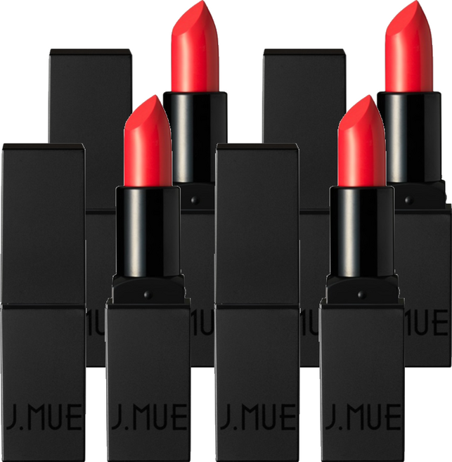 제이뮤 마이 디어 립스틱 3.5g, 4개, 01레드빈
