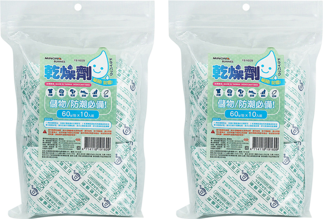 minono 米諾諾 吸濕防霉乾燥劑 1袋, 60g, 20包
