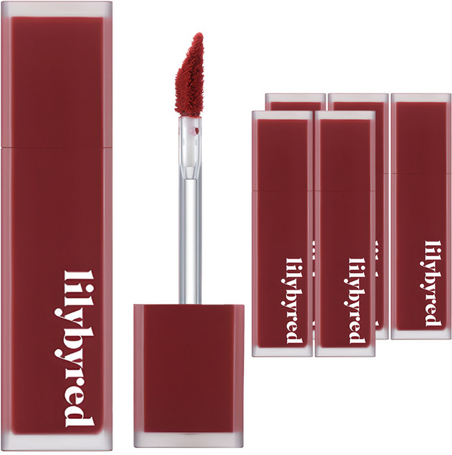릴리바이레드 무드 라이어 벨벳 틴트 AD, 09 치명적인 석류인 척, 6개
