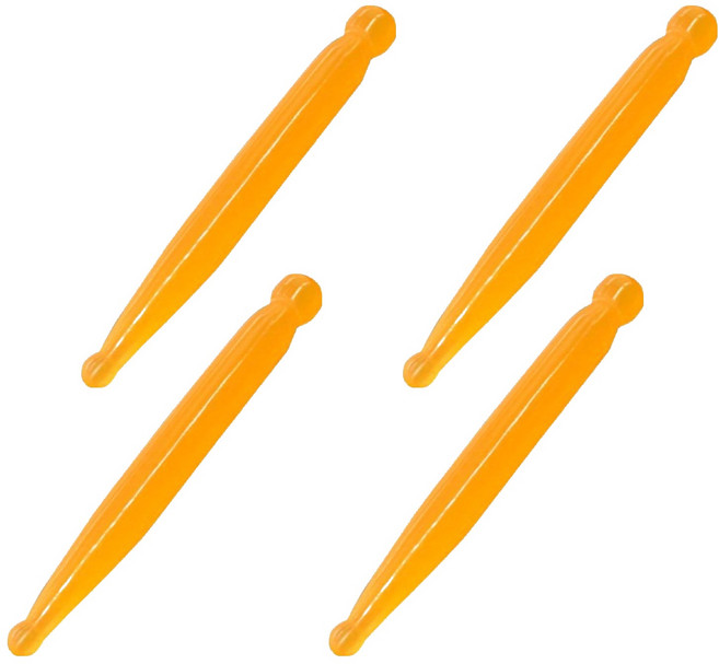 라이프포인트 괄사 지압 마사지기, 4개, 오렌지(포인트스틱)