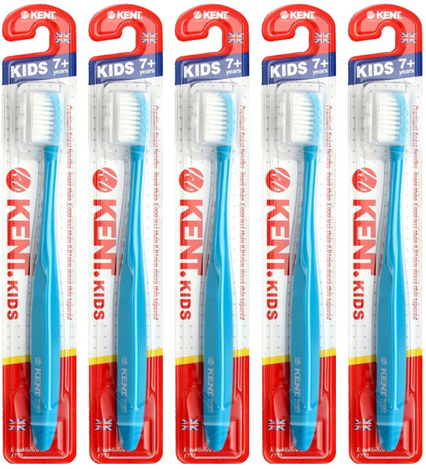 켄트 키즈 초극세모 칫솔, 블루, 1개입, 5개