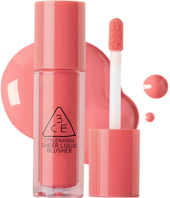 3CE 쉬어 리퀴드 블러셔 3g, SIDE PIECE, 1개