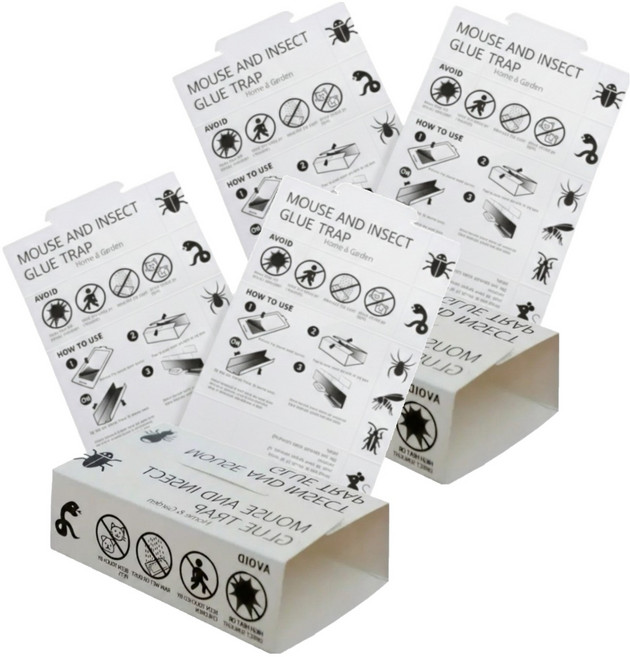 메르코 쥐 권연벌레 끈끈이 트랩 1세트, 25g, 6개