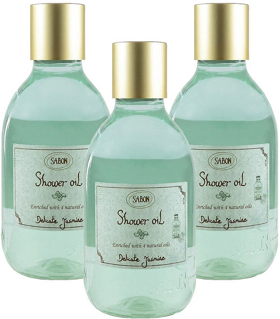 SABON 沐浴油 茉莉花語, 300ml, 3瓶