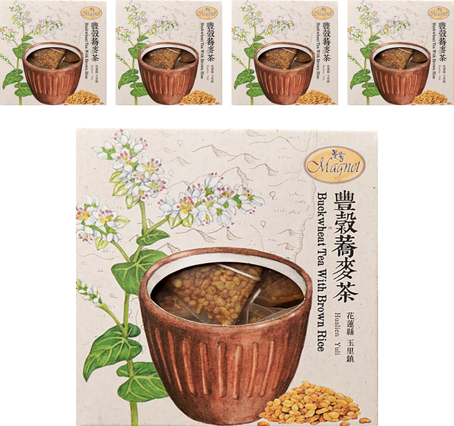 Magnet 曼寧 豐穀蕎麥茶, 6g, 15包, 5盒