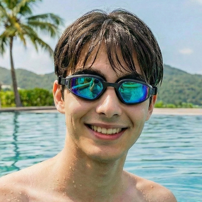 스네프 비스타 와이드 수경 귀마개 전용케이스, 블랙(수경), 1개