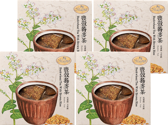 Magnet 曼寧 豐穀蕎麥茶, 6g, 15包, 4盒
