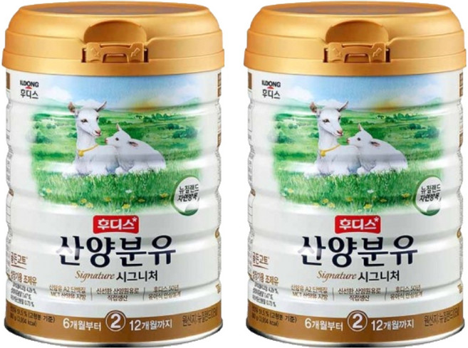 일동후디스 프리미엄 산양분유 2단계, 800g, 2개