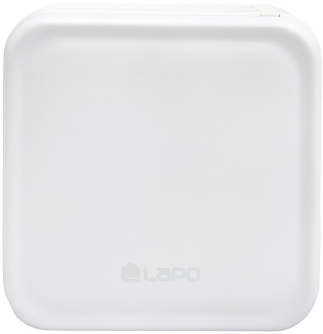 LaPO 三代 10000mAh 全功能無線充電行動電源 Typec + Lightning 自帶線 305g, WT-08CL, 柔霧白