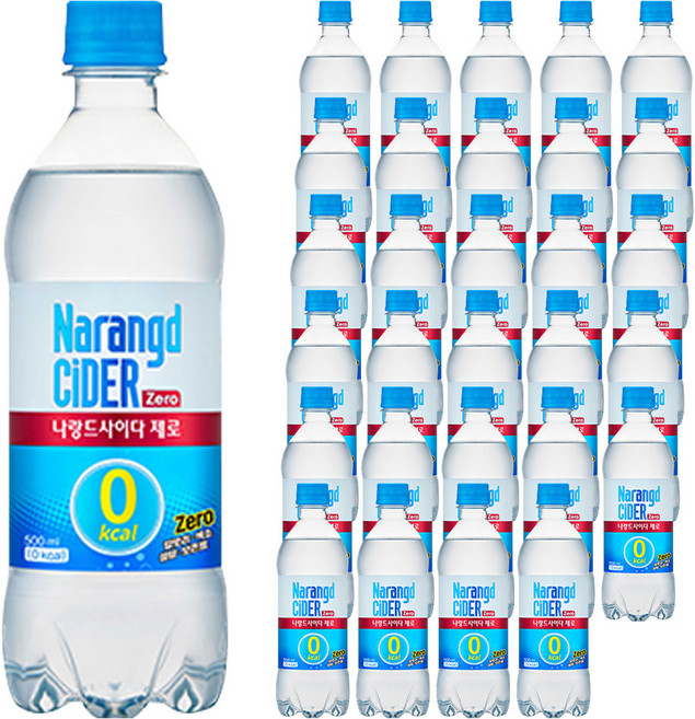 나랑드사이다 제로, 500ml, 48개