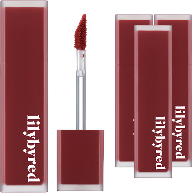 릴리바이레드 무드 라이어 벨벳 틴트 AD, 09 치명적인 석류인 척, 4개