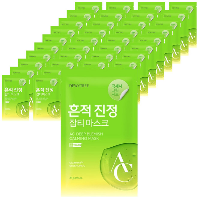 듀이트리 AC 딥 흔적 진정 마스크, 1개입, 40개