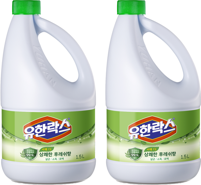 유한락스 후레쉬, 1.5L, 2개