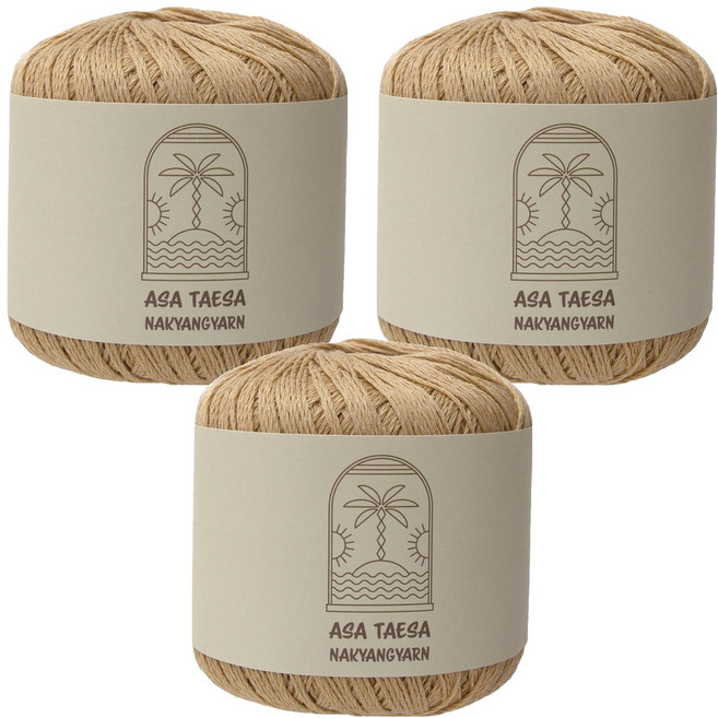 니트박스 아사태사 뜨개실, 504스킨베이지, 3개