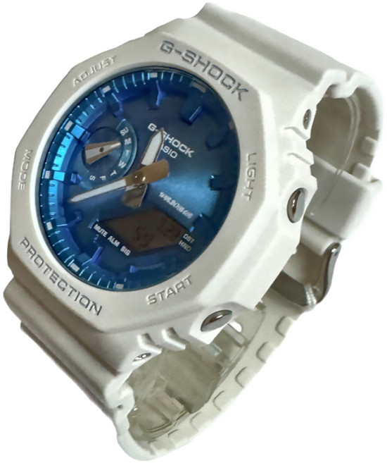 CASIO 卡西歐 G-SHOCK 冬季光彩系列雙顯錶 GA-2100WS-7ADR