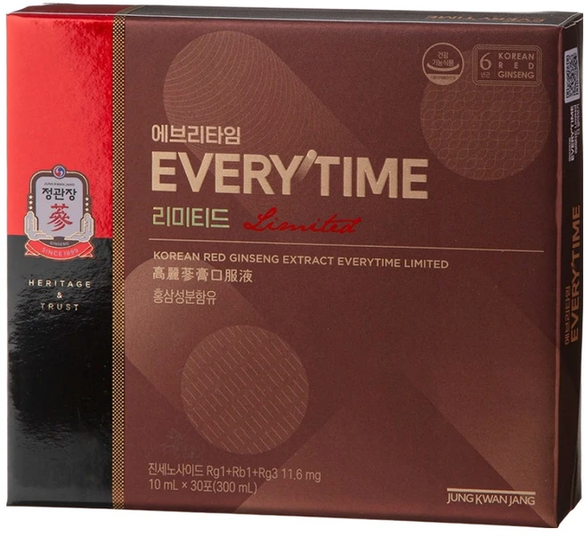 에브리타임 홍삼정 리미티드 30p, 300ml, 1개 - 쿠팡