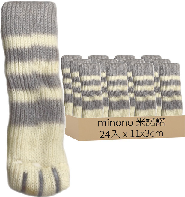 minono 米諾諾 可愛貓掌椅腳套 4入, 顏色隨機, 6包