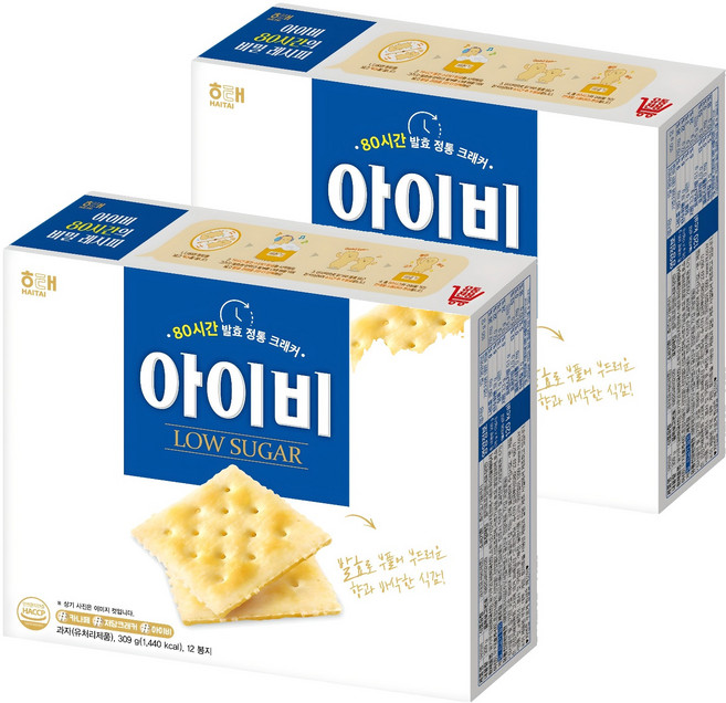 해태제과 아이비, 309g, 2개