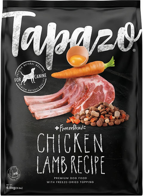 Tapazo 特百滋 成幼犬 凍乾三重奏, 低敏羊肉配方, 6.8kg, 1袋