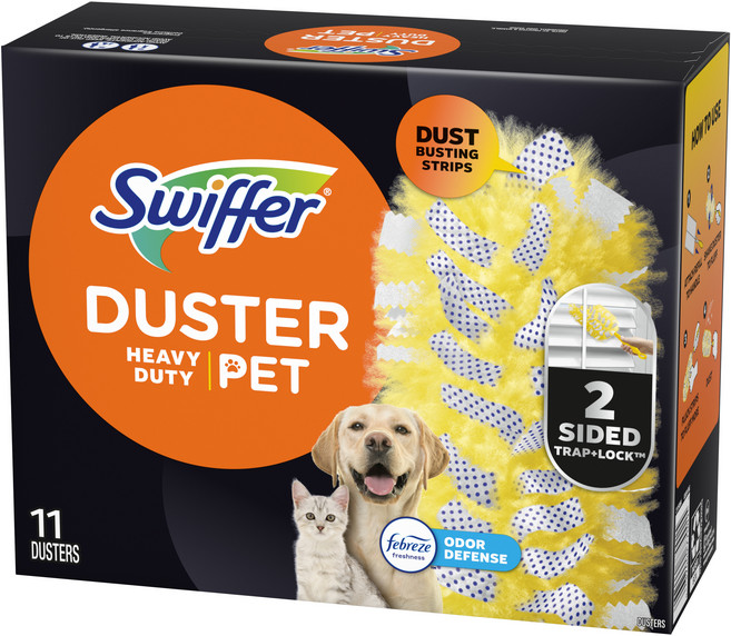 Swiffer Pet with Febreze 防禦異味 Duster360 除塵撣補充包, 黃色, 11個