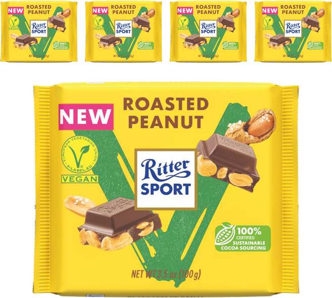 리터스포트 로스티드 피넛 초콜릿, 100g, 5개