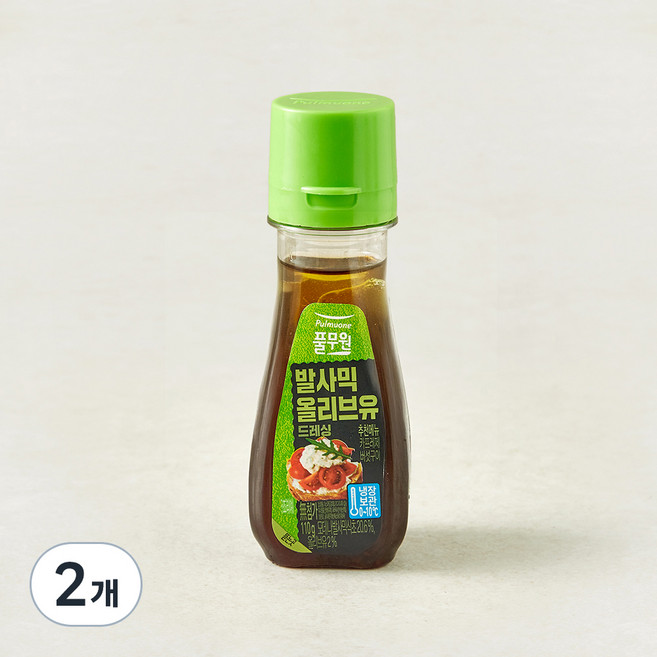 풀무원 발사믹 올리브유 드레싱, 110g, 2개