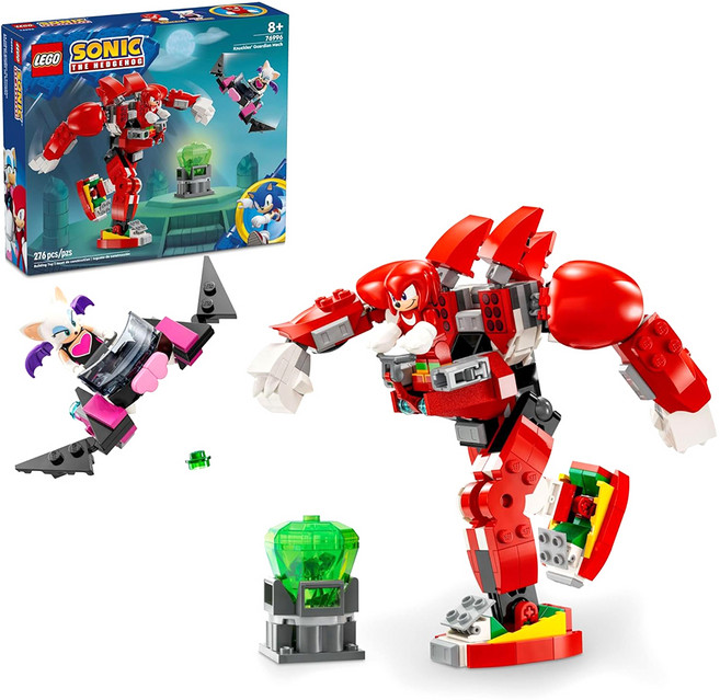 LEGO 76996 納克的守護機甲 Knuckles' Guardian Mech, 1盒, 紅色