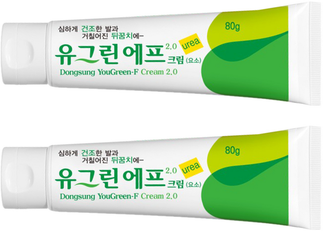 동성제약 유그린 F 크림 2.0, 1개입, 2개, 80g