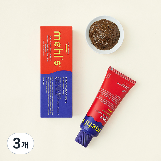 멜스 앤초비 페이스트 스파이시, 80g, 3개
