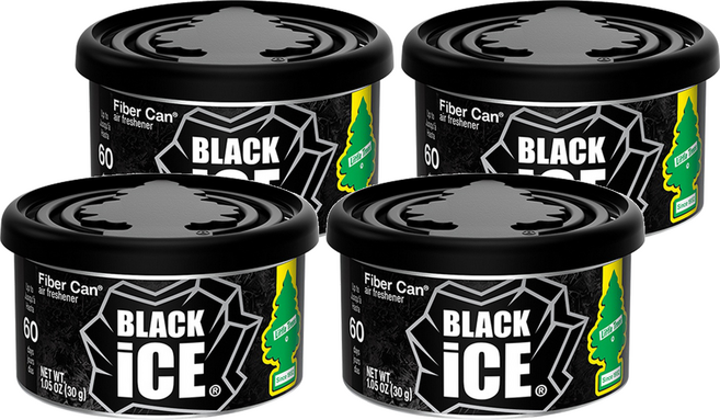 Little Trees 小樹香片 香氛罐, 黑鑽, 4罐